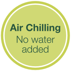 Air chilling — no water added