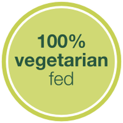 100% vegetarian feed