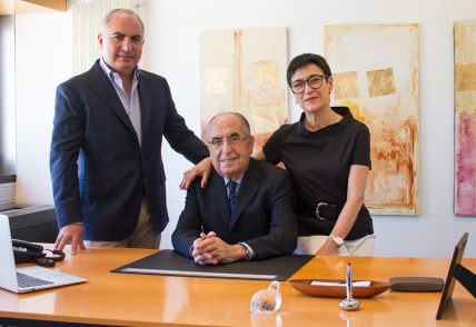 The Urgasa family in the company offices